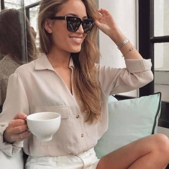 Saint Laurent SLM40 006 Sunglasses Red Square Frame, Grey Lenses - Picture 3 of 11